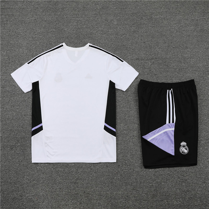 Chandal del Real Madrid Manga Corta 22-23 Blanco - Pantalon Corto